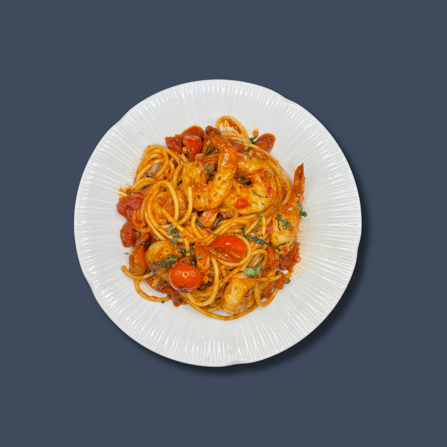 YODO Returning Jan 29th Garlic Prawn Pasta (377 cal)